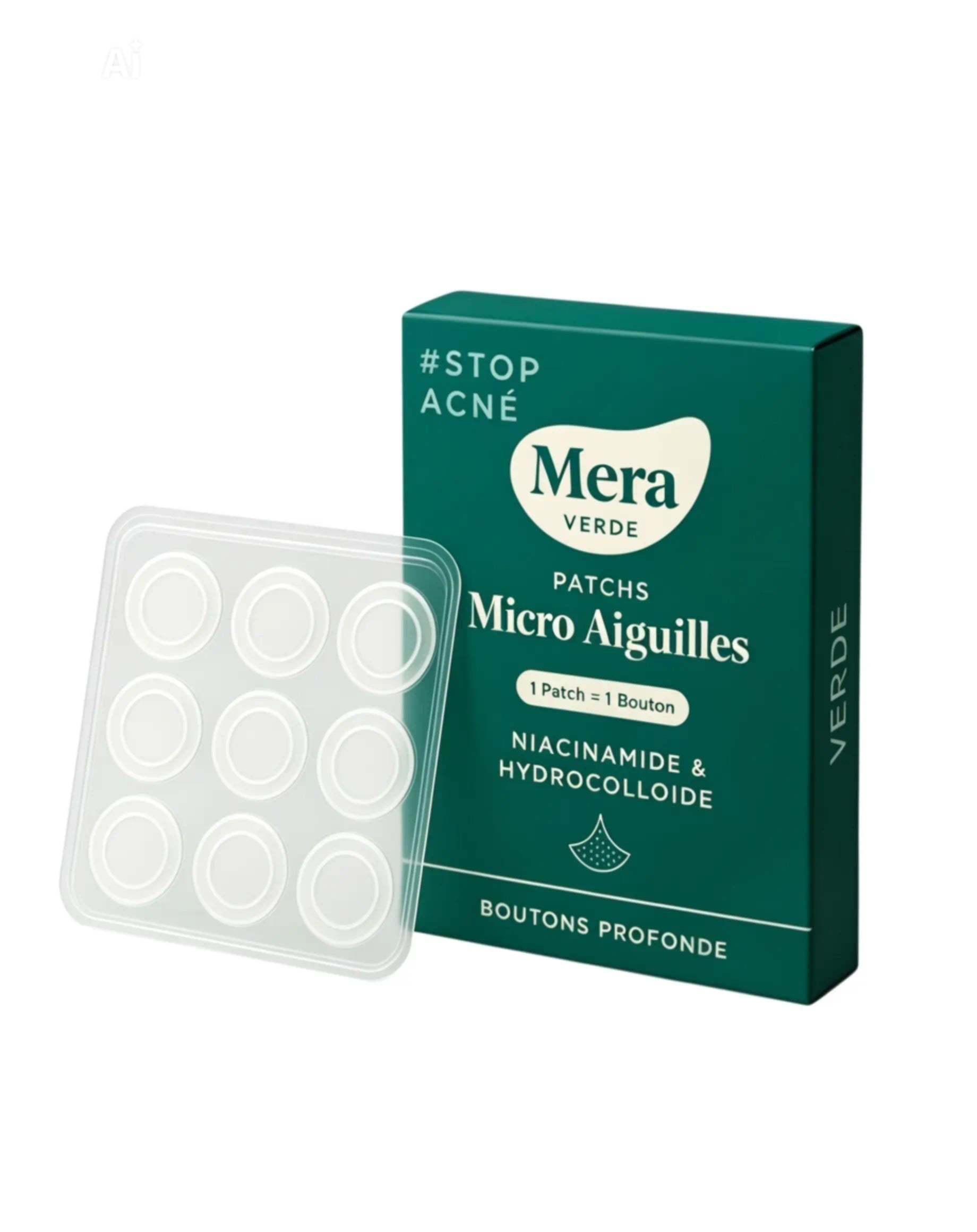 Patchs boutons sous-cutanés micro-aiguilles